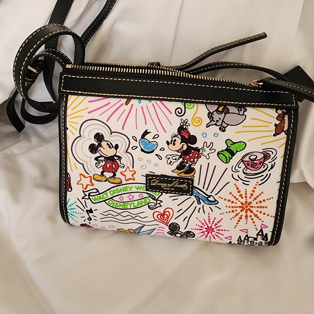 Dooney & Bourke Black and Red Shoulder Bag